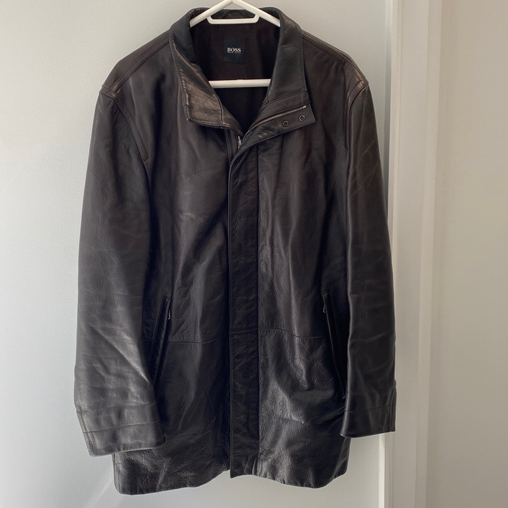 Men’s Hugo Boss Leather Jacket